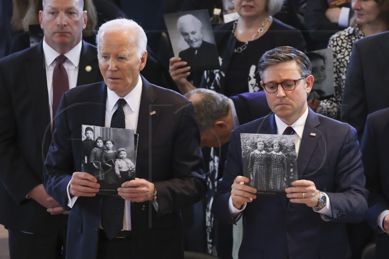 USA BIDEN HOLOCAUST REMEMBRANCE