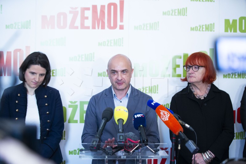 Konferencija za medije stranke Možemo!