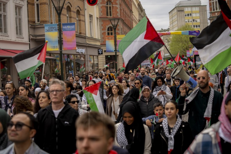 SWEDEN EUROVISION ISRAEL PROTEST