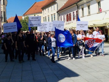 Prosvjed radnika Varteksa