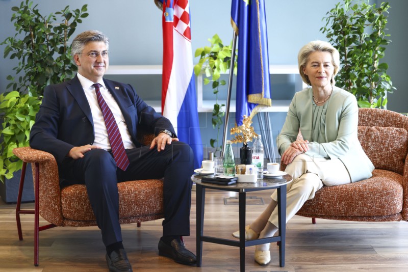  Plenković i Ursula von der Leyen održali su bilateralni sastanak