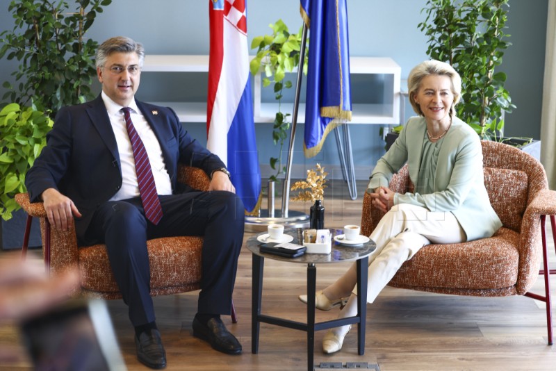  Plenković i Ursula von der Leyen održali su bilateralni sastanak