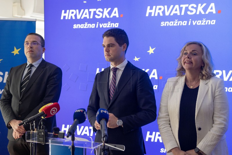 Konferencija za medije kandidata na europskim izborima s liste HDZ-a