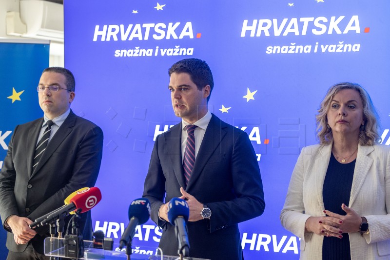 Konferencija za medije kandidata na europskim izborima s liste HDZ-a