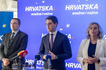 Konferencija za medije kandidata na europskim izborima s liste HDZ-a