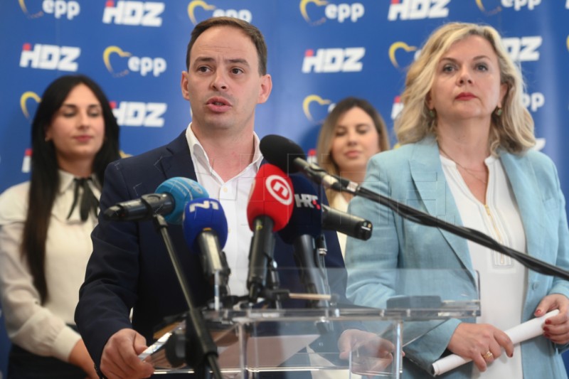 Split: Konferencija za medije kandidata HDZ-a na EU izborima