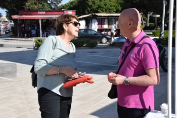 Kandidat SDP-a za Europski parlament Predrag Matić u Dubrovniku