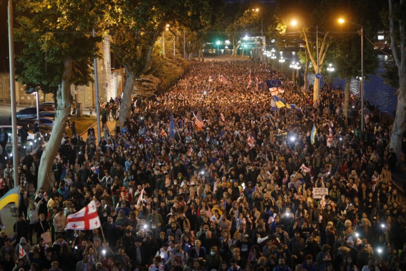 GEORGIA PROTEST PARLIAMENT FOREIGN AGENT BILL