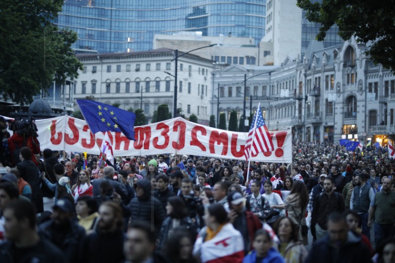 GEORGIA PROTEST PARLIAMENT FOREIGN AGENT BILL