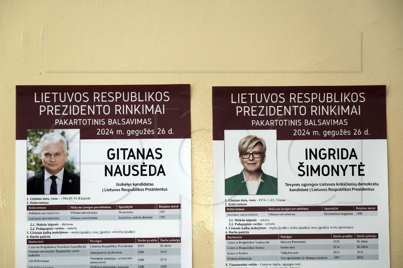 LITHUANIA PRESIDENTIAL ELECTIONSPNZ01