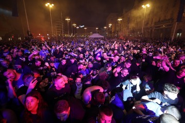 Dinamo slavi naslov prvaka Hrvatske na Trgu bana Jelačića