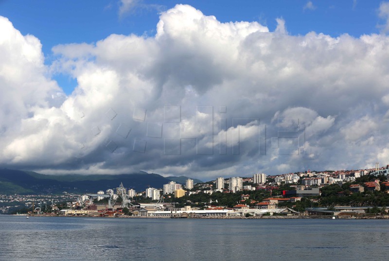 Rijeka: Oblaci nad Kvarnerom