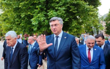 Plenković na obilježavanju 34. obljetnice utemeljenja HDZ-a Mostara