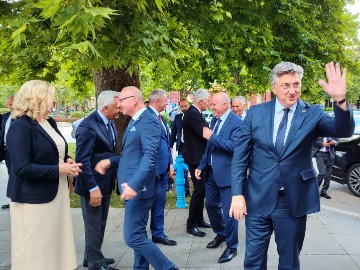 Plenković na obilježavanju 34. obljetnice utemeljenja HDZ-a Mostara