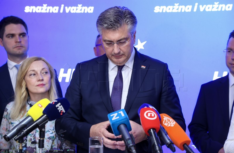 Završna konferencija za medije Andreja Plenkovića pred EU izbore