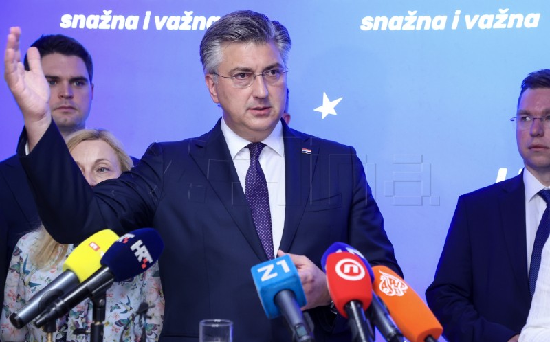 Završna konferencija za medije Andreja Plenkovića pred EU izbore