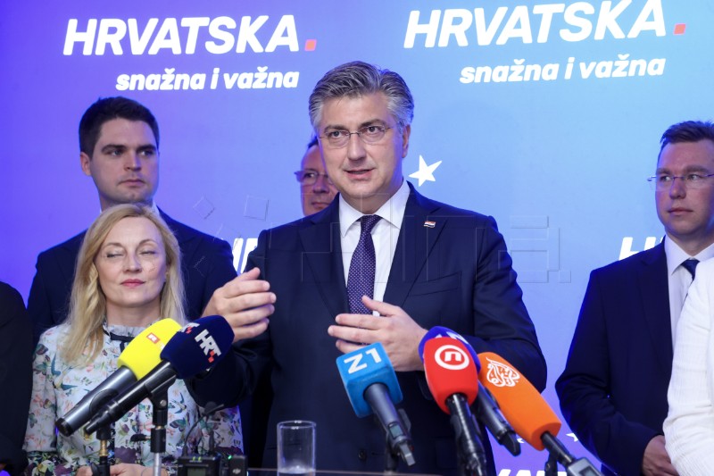 Završna konferencija za medije Andreja Plenkovića pred EU izbore