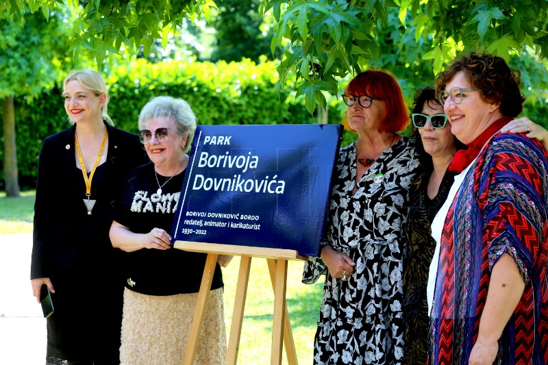 Animafest: Svečano inauguriran Park Borivoja Dovnikovića Borde na Trešnjevci