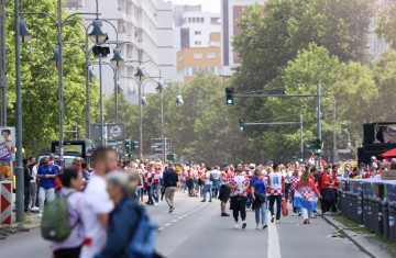 Hrvatski navijači u Berlinu pred utakmicu sa Španjolskom