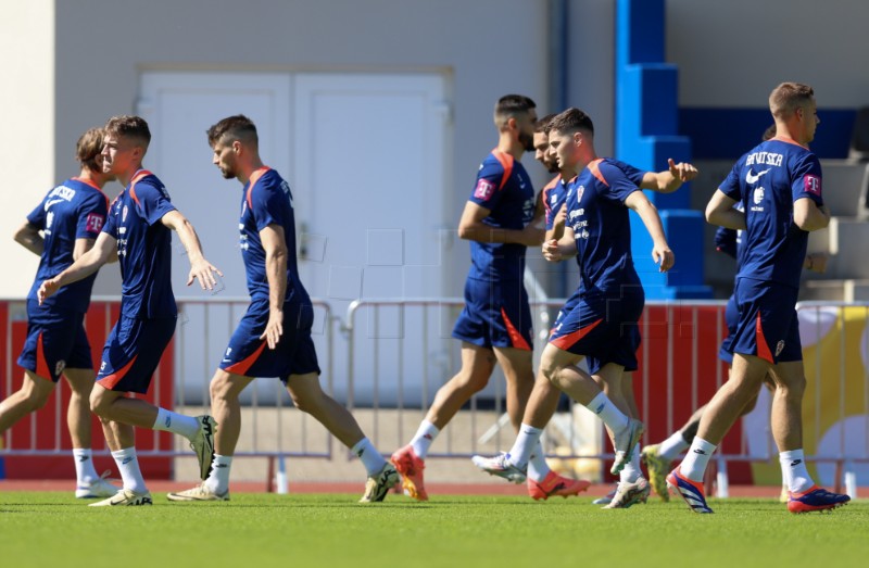 EURO2024: Trening hrvatskih nogometaša nakon poraza od Španjolske