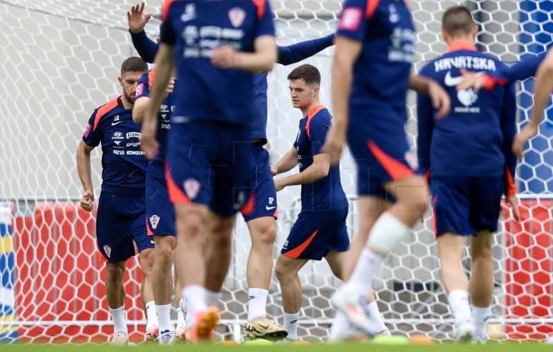 EURO2024: Trening hrvatskih nogometaša u Neuruppinu