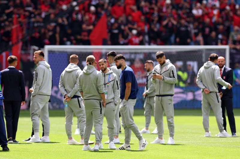 EURO2024: Atmosfera na stadionu prije početka utakmice Hrvatska - Albanija