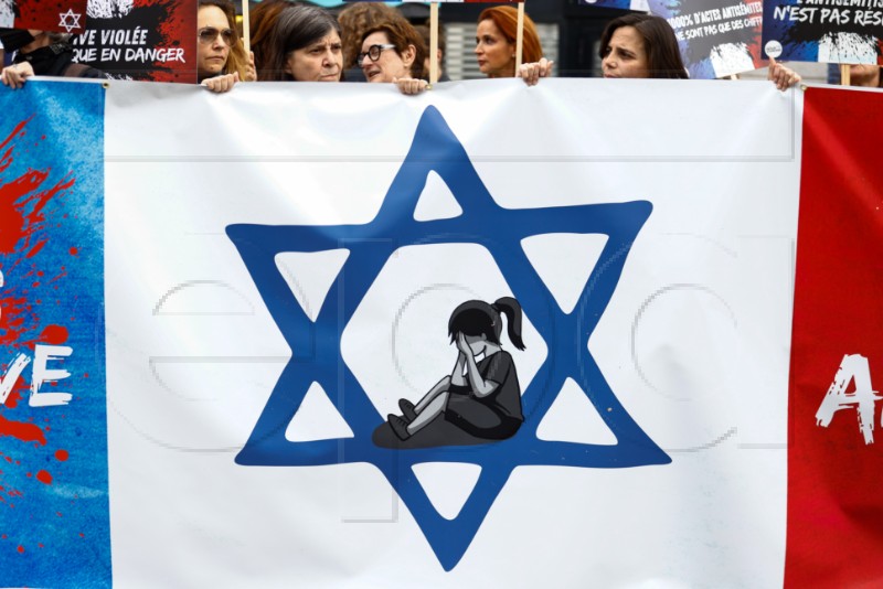 FRANCE PROTEST ANTISEMITISM 