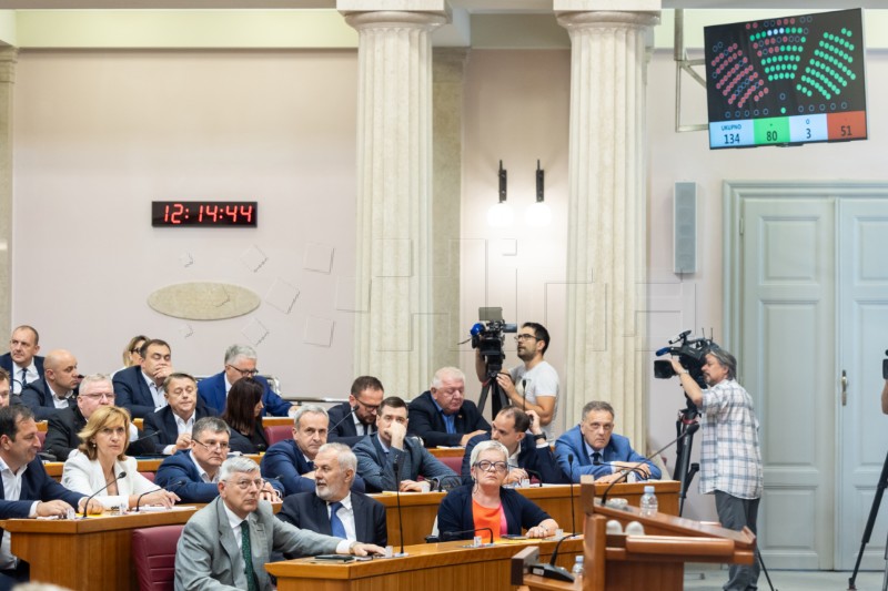 Saborski zastupnici glasaju o raspravljenim točkama