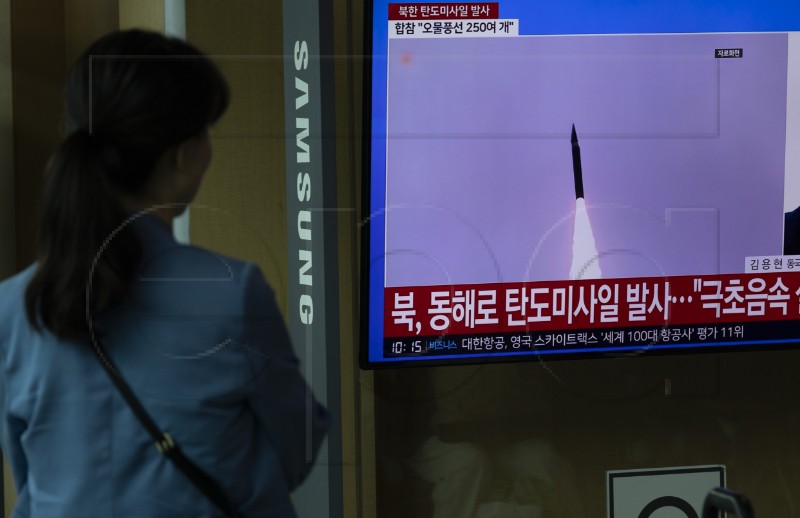 SOUTH KOREA NORTH KOREA MISSILE LAUNCH