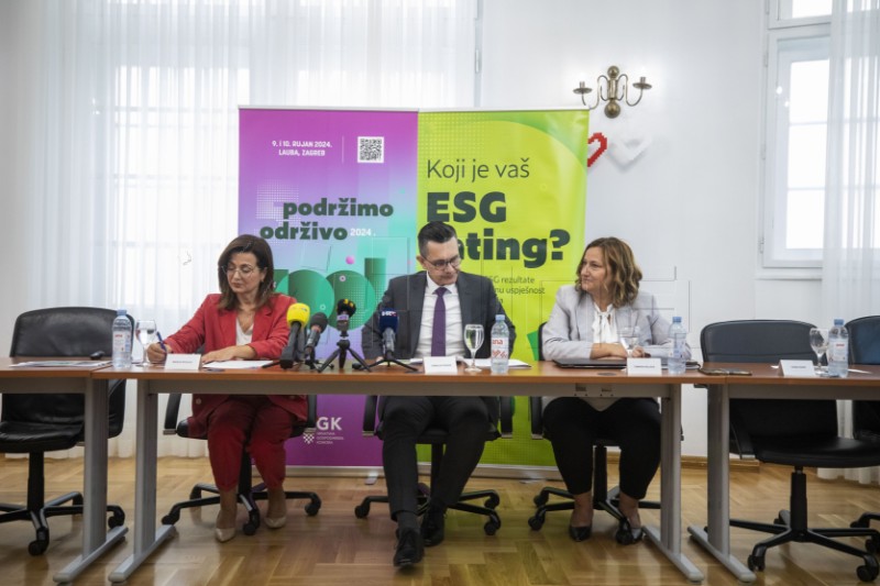 Konferencija za medije HGK "Novi ciklus ESG ratinga HGK”