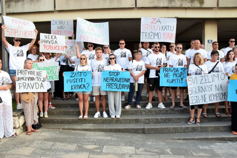 Dubrovnik: Prosvjed zbog mogućeg puštanja na slobodu Klevise Ymeri