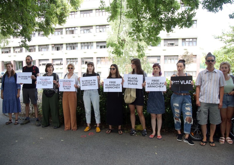 Centar za mirovne studije organizirao simboličnu prosvjednu akciju