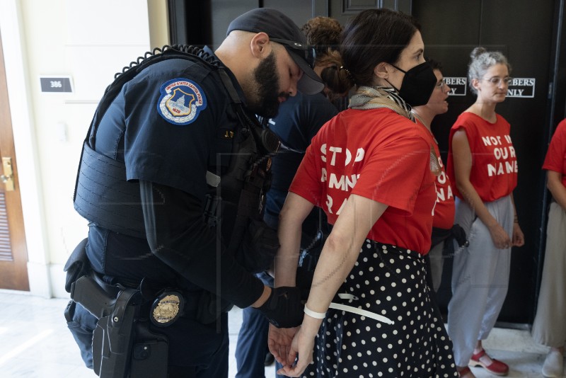 USA ISRAEL CONGRESS PROTESTS