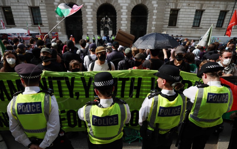 BRITAIN PROTEST ISRAEL GAZA CONFLICT