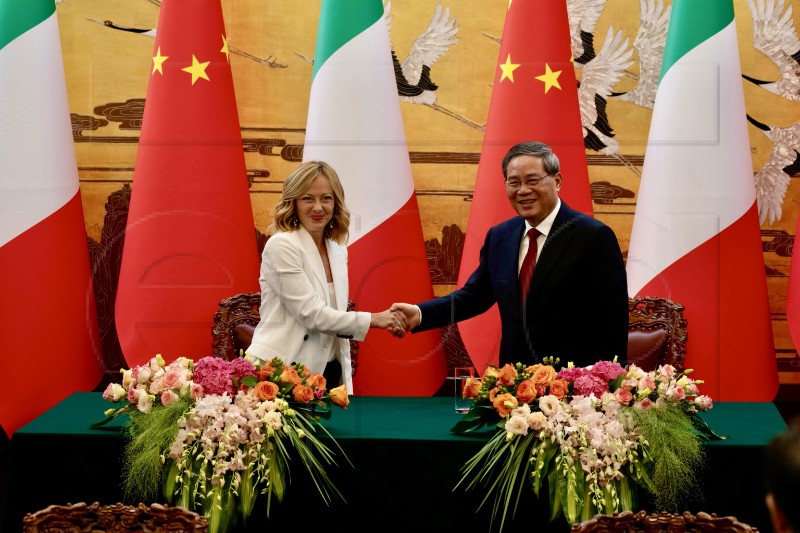 CHINA ITALY DIPLOMACY