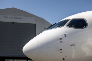 Doček novog zrakoplova Airbus A220 u zagrebačkoj zračnoj luci