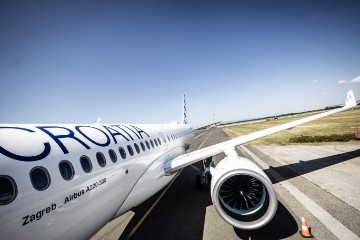 Doček novog zrakoplova Airbus A220 u zagrebačkoj zračnoj luci