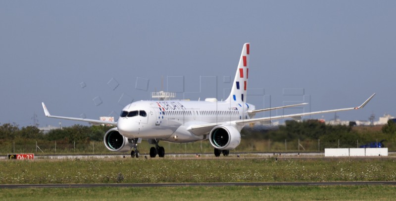 Doček novog zrakoplova Airbus A220 u zagrebačkoj zračnoj luci