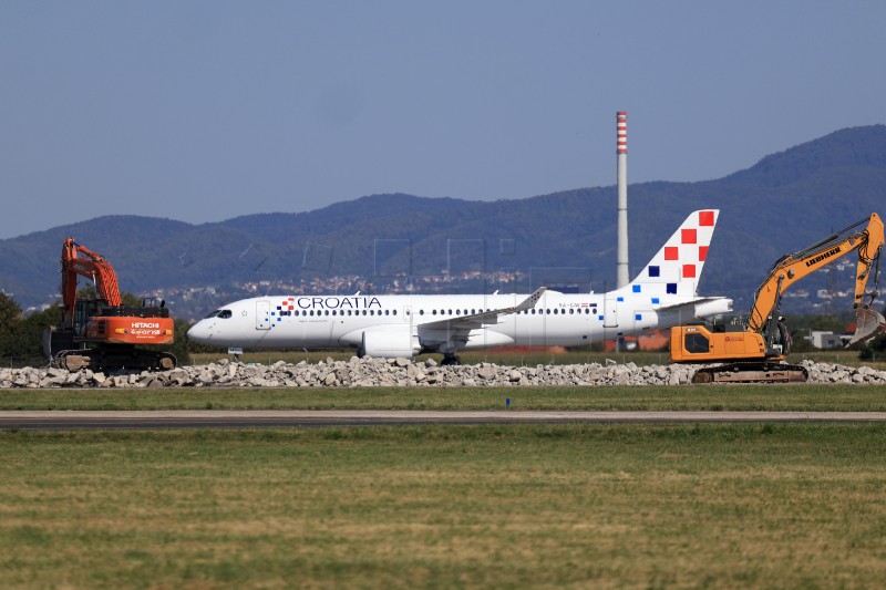 Doček novog zrakoplova Airbus A220 u zagrebačkoj zračnoj luci