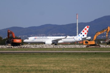 Doček novog zrakoplova Airbus A220 u zagrebačkoj zračnoj luci