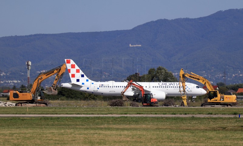 Doček novog zrakoplova Airbus A220 u zagrebačkoj zračnoj luci