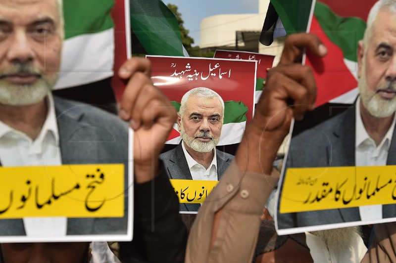 PAKISTAN PROTEST HANIYEH 