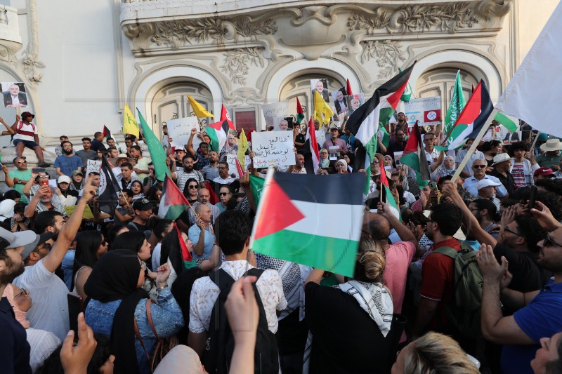 TUNISIA PROTEST HANIYEH