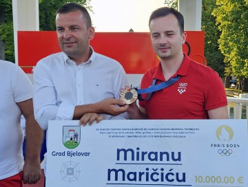 Bjelovarčani dočekali brončanog olimpijca Mirana Maričića