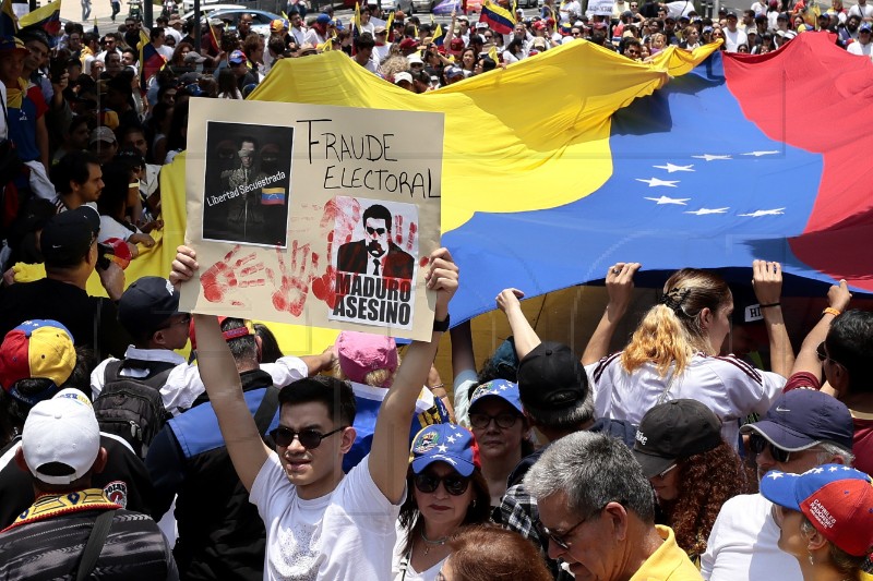 MEXICO VENEZUELA ELECTION DEMONSTRATION