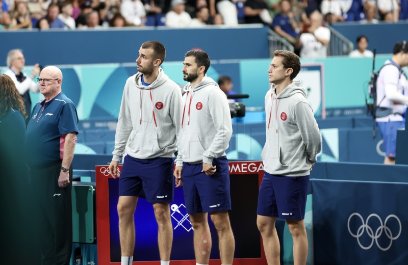 OI: Stolni tenis, ekipno: Koreja - Hrvatska