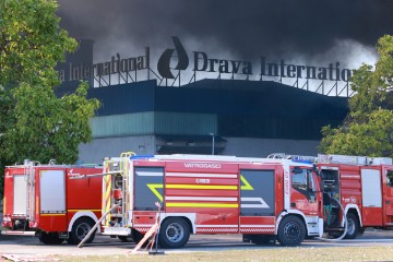 Osijek: Ponovo požar u Dravi International