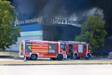 Osijek: Ponovo požar u Dravi International