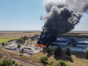 Osijek: Ponovo požar u Dravi International