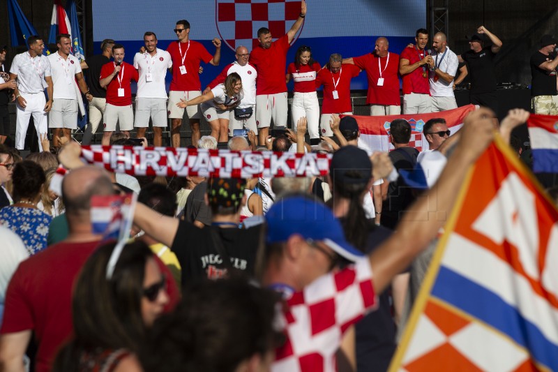 Doček olimpijaca na Trgu bana Jelačića